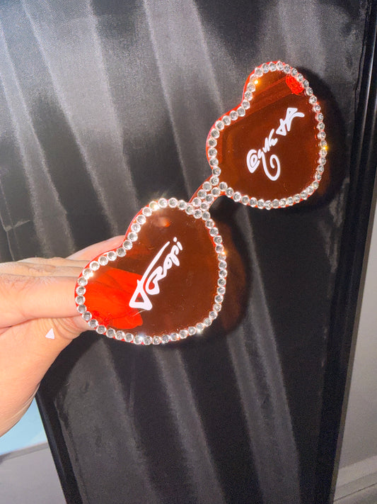 Tropicoqueta Heart Glasses