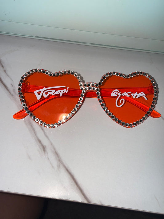 Tropicoqueta Heart Glasses
