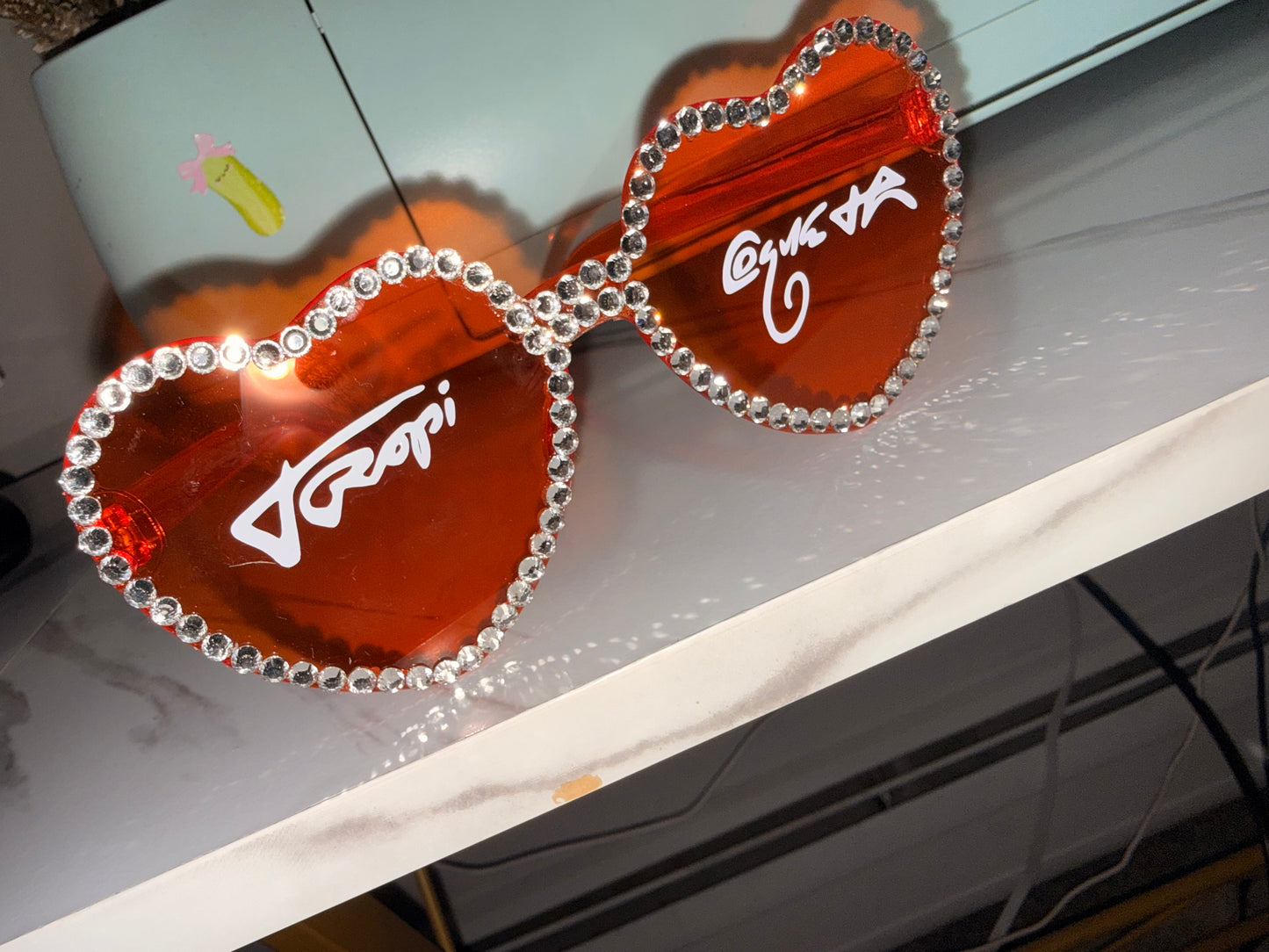 Tropicoqueta Heart Glasses